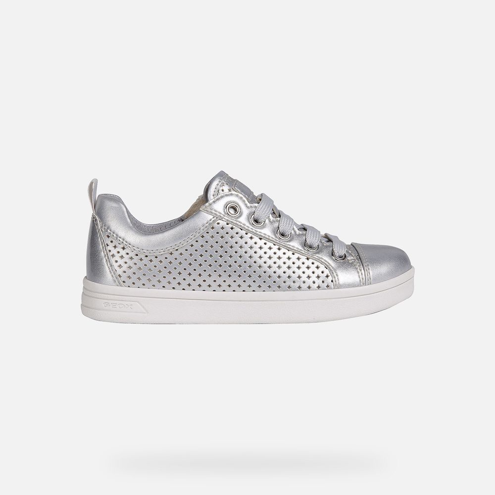 Geox Sneakers Silver Djrock - Geox Girls Shoes - GWDUNY682